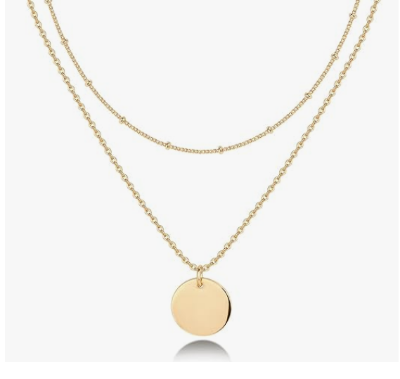 14K Gold Plated Layering Necklaces | Stylish Minimalist Design Pendant Necklaces | Butterfly, Heart, Lock, Evil Eye, Coin, Lightning Bolt, Circle, Cross Pendants for Women