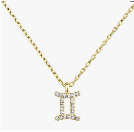 Gold Plated CZ Astrology Necklace Astrology Necklace | Astrology Gifts For Women | Zodiac Necklaces