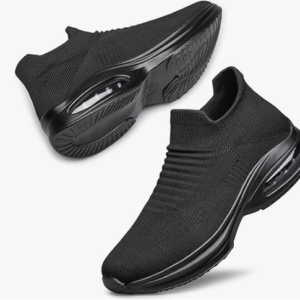 Womens Walking Shoes Sock Casual Ladies Fashion Sneakers Comfortable Slip On Air Cushion Platform