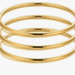 3mm 14K Gold Plated Bracelet Stainless Steel Glossy Stackable Thin Round Bangle Bracelet for Women Oval Solid Plain Polished Bracelet Best Gifts for Love