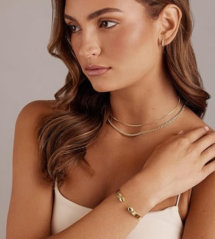 14K Gold Plated Stainless Steel Bangle Bracelets for Women | Inspirational Engraved Adjustable Mantra Cuff Bangle | Personalized Gift for Her Mom Sister - Image 3