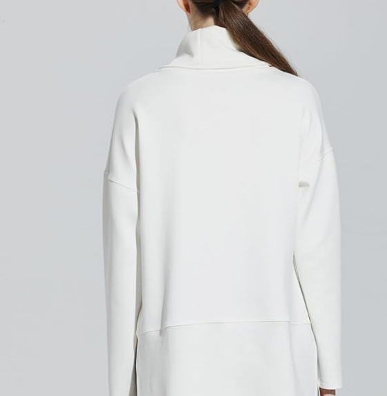 Women's Oversized Sweatshirt Air Essentials Turtleneck Tunic Spring - Image 3