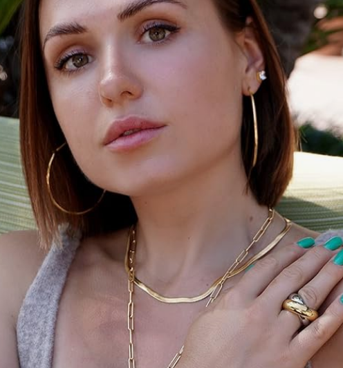 14K Gold Plated Double Rings Simulated Cocktail Rings for Women Tow-color Statement Rings Wide Bands Parallel Bar Ring for Men Shows your Personality - Image 3