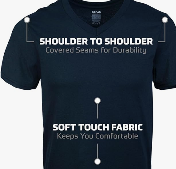 Men's V-Neck T-Shirts, Multipack, Style G1103 - Image 2