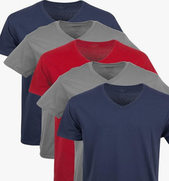 Men's V-Neck T-Shirts, Multipack, Style G1103 - Image 3